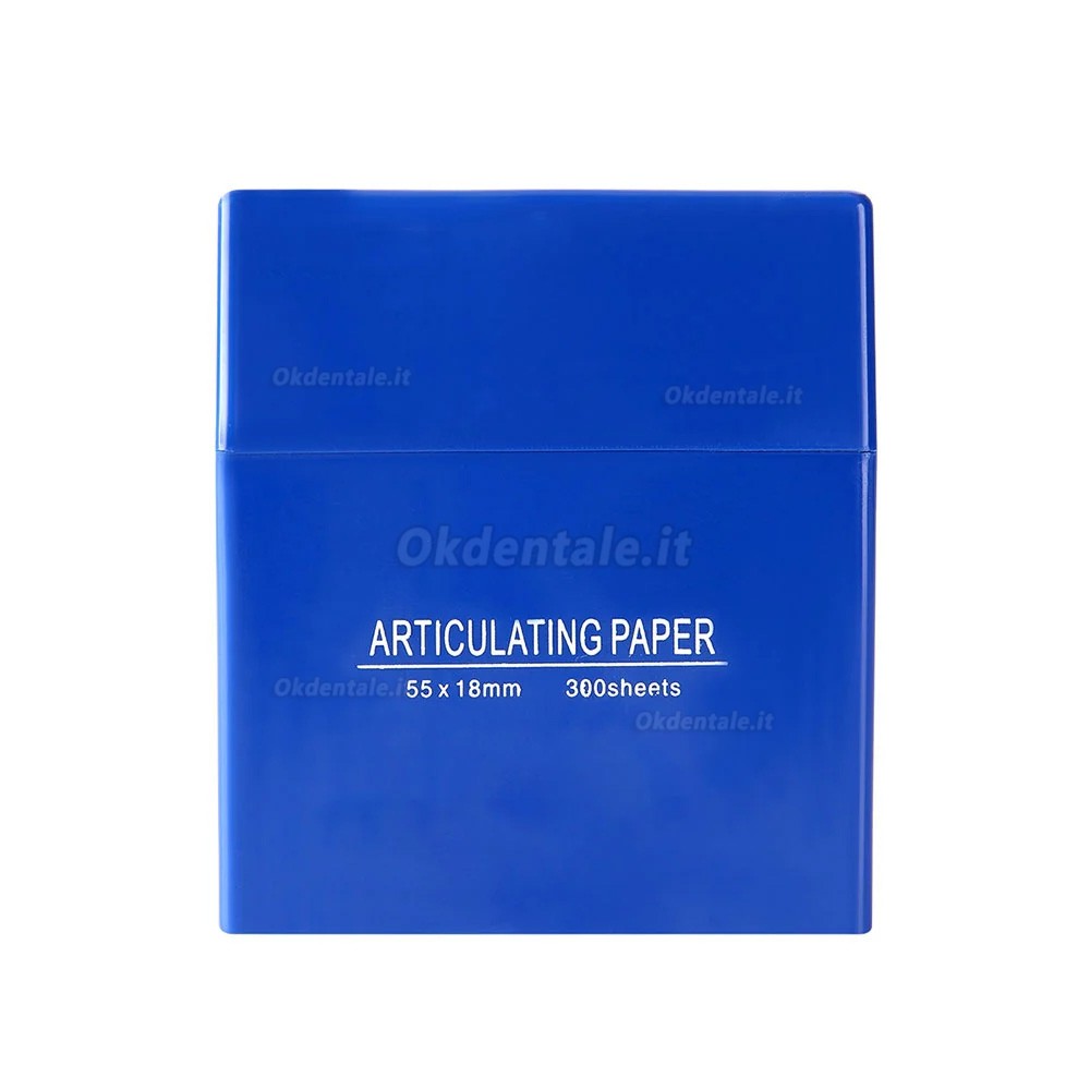 Confezione da 300 strisce di carta articolare dentale, 55 &times; 18 mm